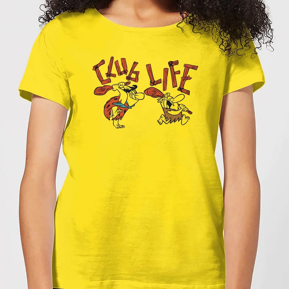 The Flintstones Club Life Women's T-Shirt - Yellow - S Image 1