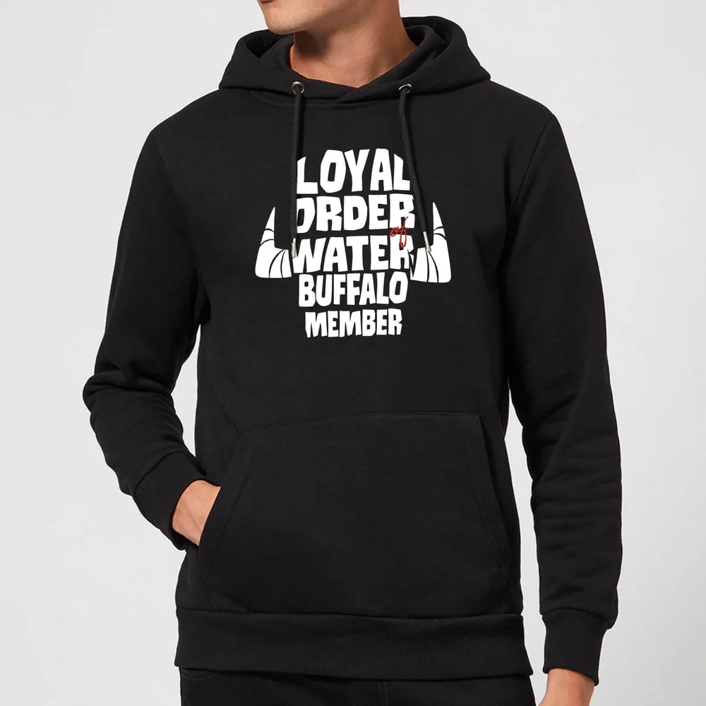 The Flintstones Loyal Order Of Water Buffalo Member Hoodie - Black - S Image 1