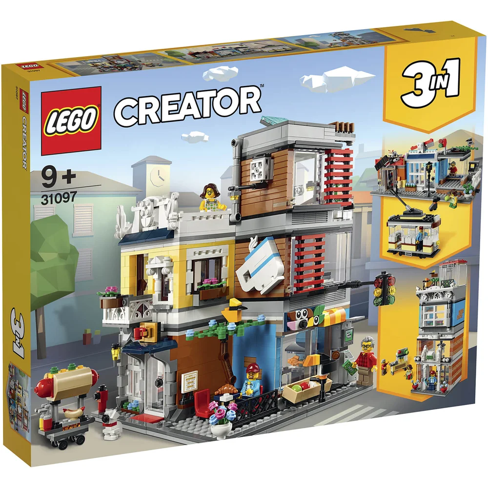LEGO Creator: 3in1 Townhouse Pet Shop & Café Set (31097) Image 1