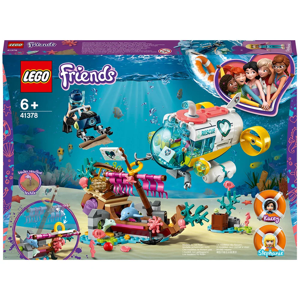 LEGO Friends: Dolphins Rescue Mission Boat Sea Life Set (41378) Image 1