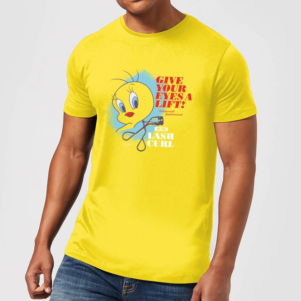 Looney Tunes ACME Lash Curler Men's T-Shirt - Yellow - S Image 1