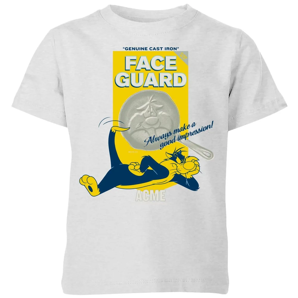 Looney Tunes ACME Face Guard Kids' T-Shirt - Grey - 3-4 Years Image 1