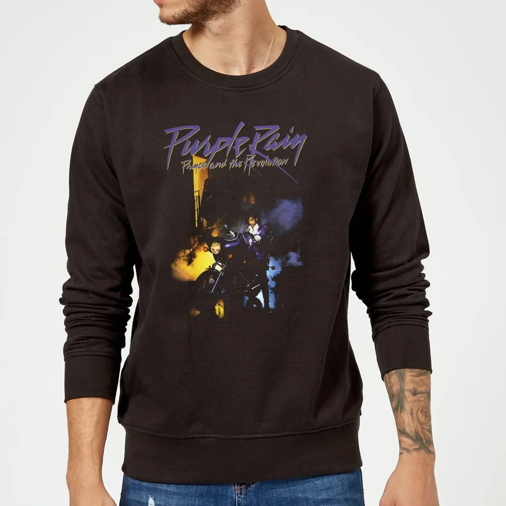 Prince Purple Rain Sweatshirt - Black - S - Black Image 1
