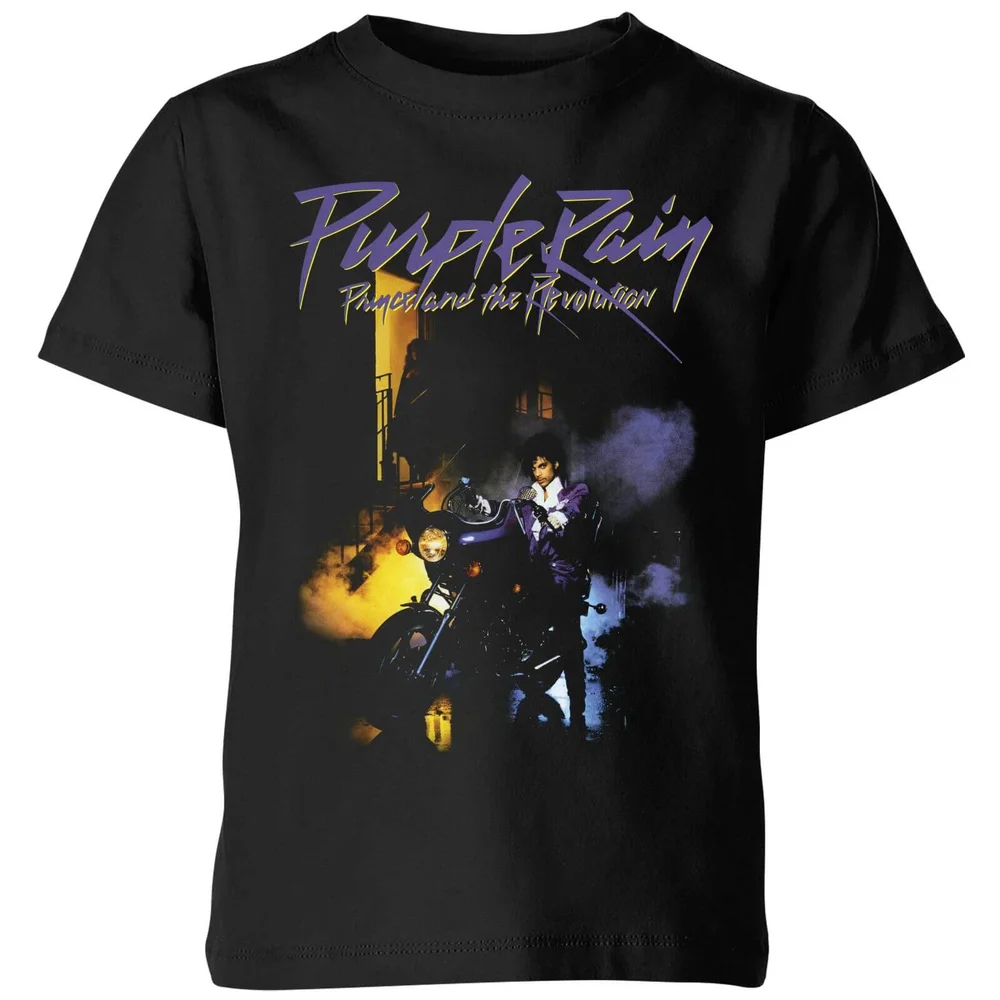Prince Purple Rain Kids' T-Shirt - Black - 3-4 Years - Black Image 1