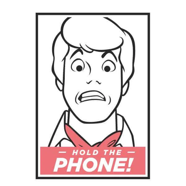 Scooby Doo Hold The Phone Sweatshirt - White
