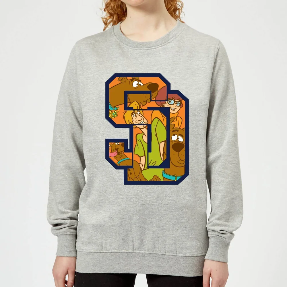 Scooby Doo Collegiate Women's Sweatshirt - Grey - 3XL - Grey Image 1