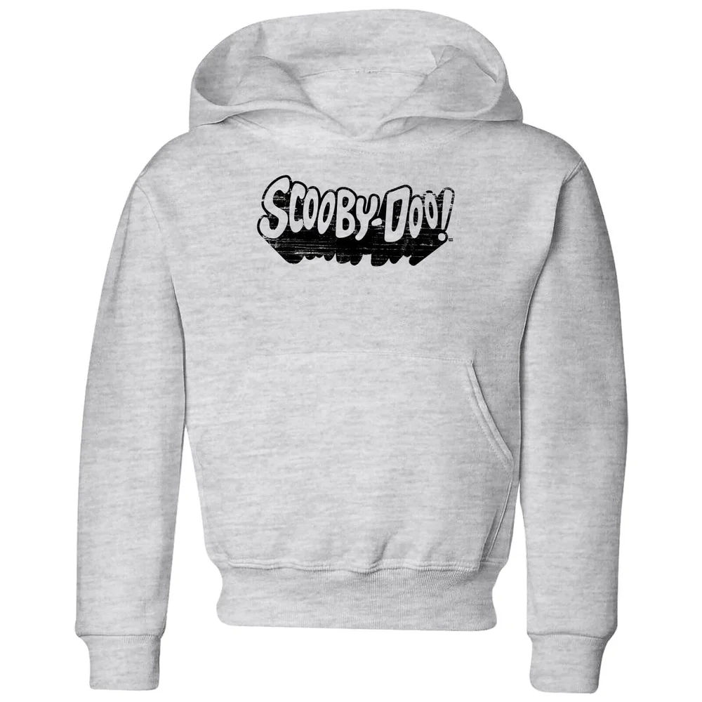 Scooby Doo Retro Mono Logo Kids' Hoodie - Grey - 3-4 Years Image 1