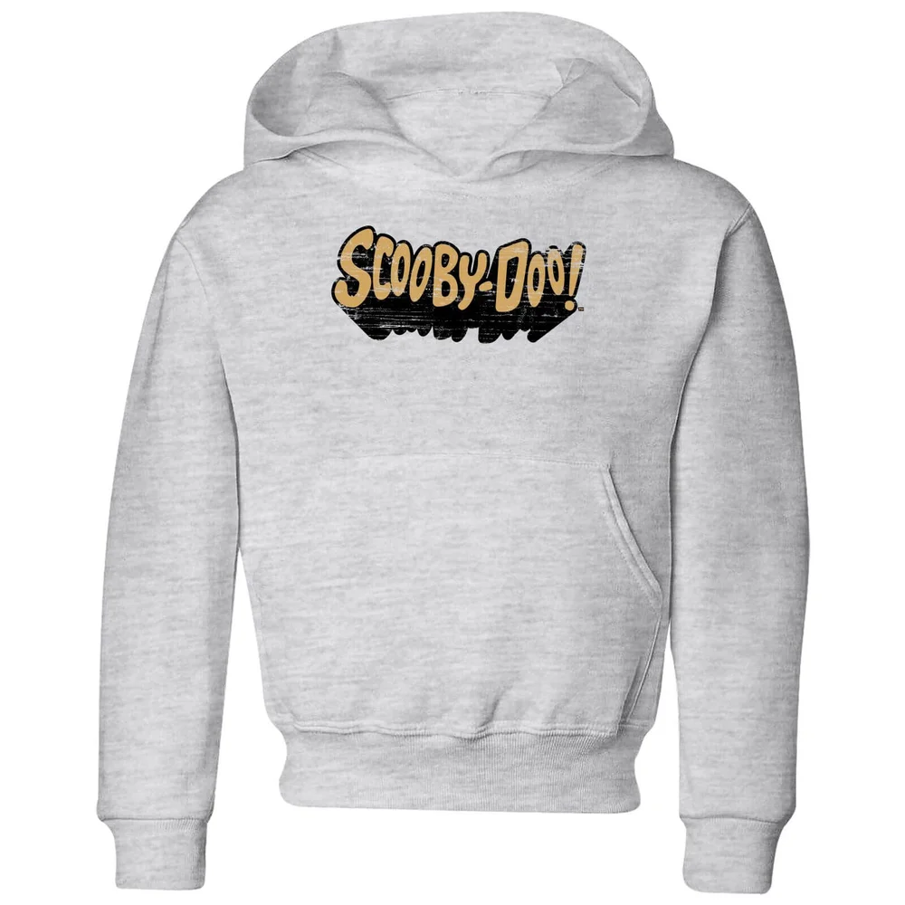 Scooby Doo Retro Colour Logo Kids' Hoodie - Grey - 3-4 Years Image 1