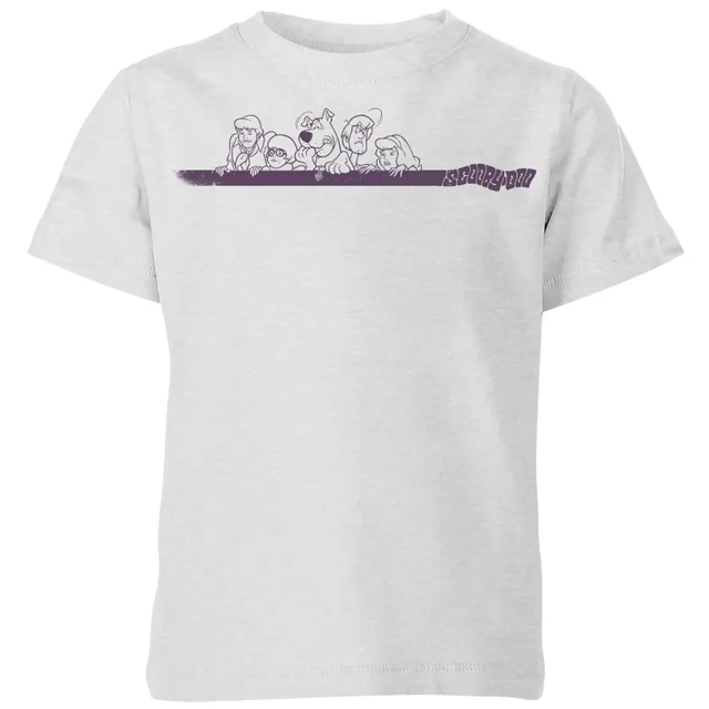 Scooby Doo Those Meddling Kids Retro Kids' T-Shirt - Grey