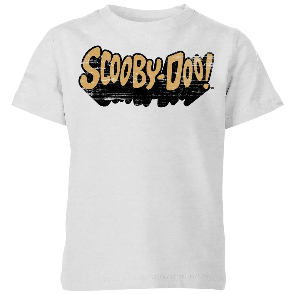 Scooby Doo Retro Colour Logo Kids' T-Shirt - Grey - 3-4 Years Image 1