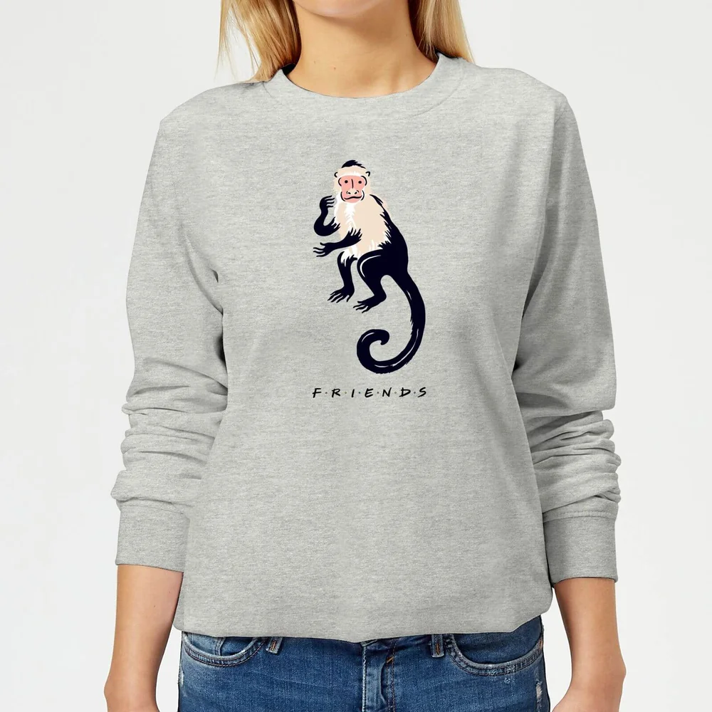 Friends Marcel The Monkey Women's Sweatshirt - Grey - 3XL Image 1