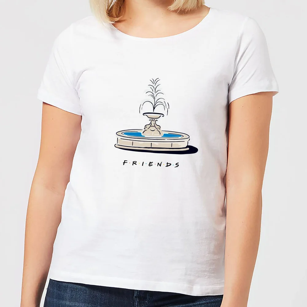 Friends Fountain Women's T-Shirt - White - XS Image 1