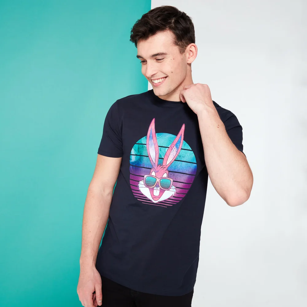 Looney Tunes Kaboom Collection Bugs Retro Men's T-Shirt - Navy - S Image 1