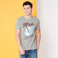 Cartoon Network Spin-Off Johnny Bravo Man I'm Pretty T-Shirt - Grey - undefined undefined
