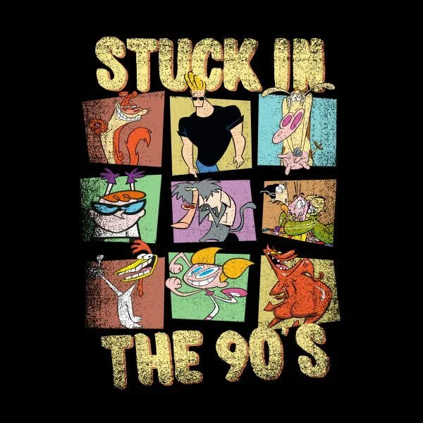 Cartoon Network Stuck In The 90s Women's T-Shirt - Black