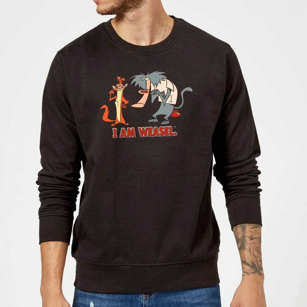 I Am Weasel Characters Sweatshirt - Black - S Image 1