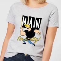 Johnny Bravo Man I'm Pretty Women's T-Shirt - Grey - undefined undefined