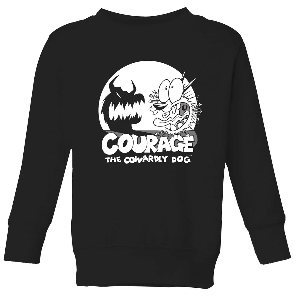 Courage The Cowardly Dog Spotlight Kids' Sweatshirt - Black - 3-4 Years Image 1