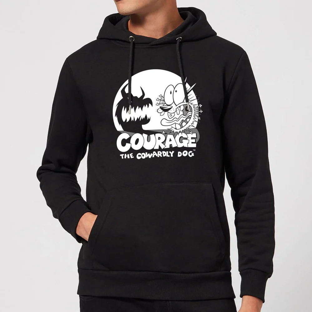 Courage The Cowardly Dog Spotlight Hoodie - Black - S Image 1