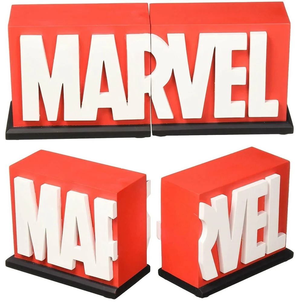 Gentle Giant Marvel Logo Bookends - 11cm Image 1