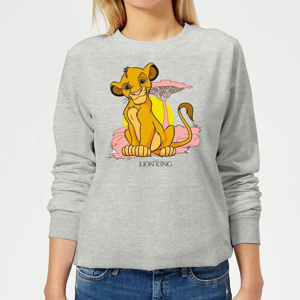 Disney Lion King Simba Pastel Women's Sweatshirt - Grey - 3XL Image 1