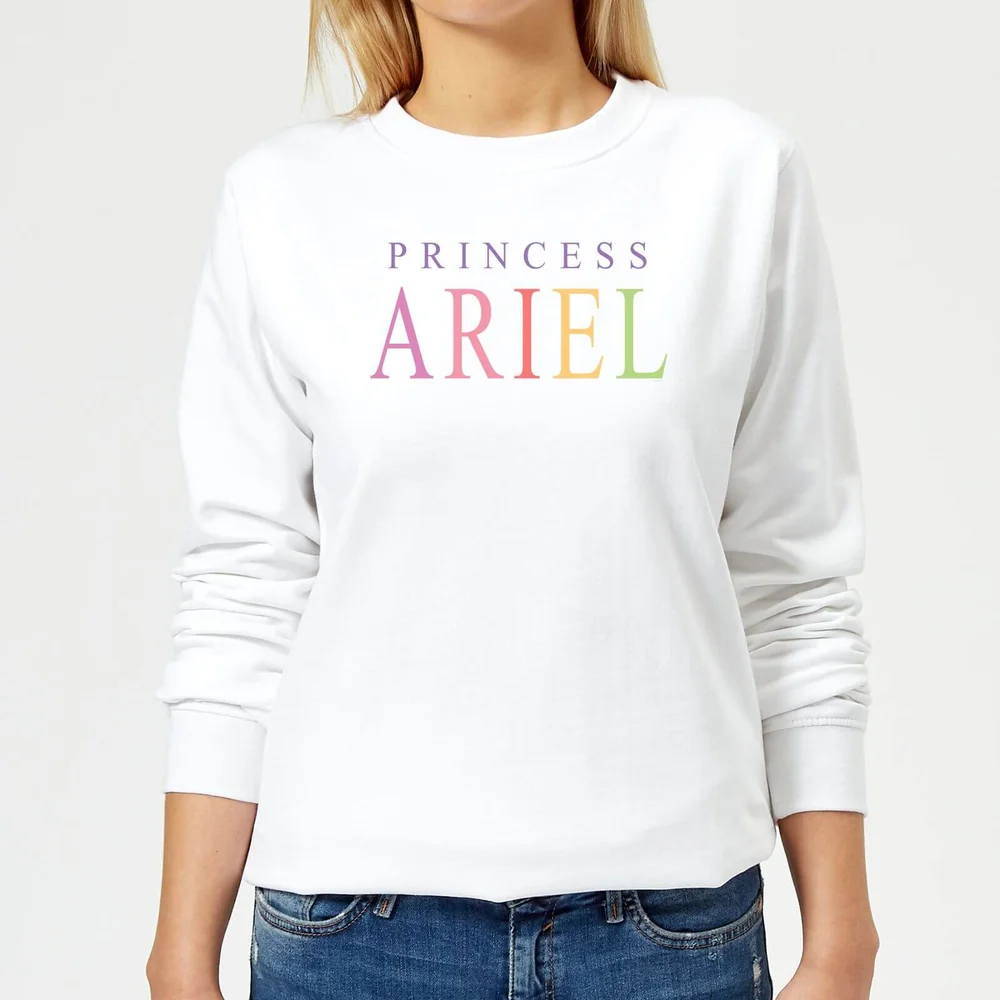 Disney The Little Mermaid Princess Ariel Women's Sweatshirt - White - XS Image 1