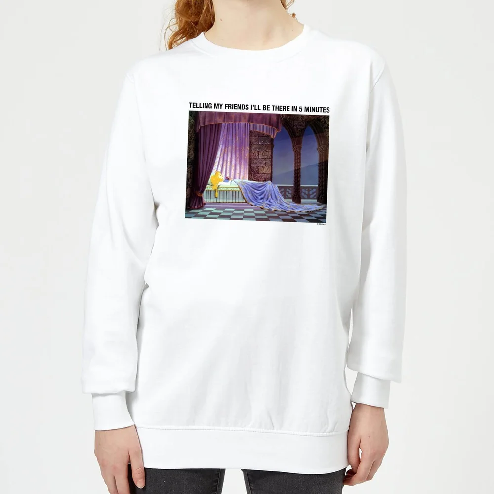 Disney Sleeping Beauty I'll Be There In Five Women's Sweatshirt - White - XS Image 1