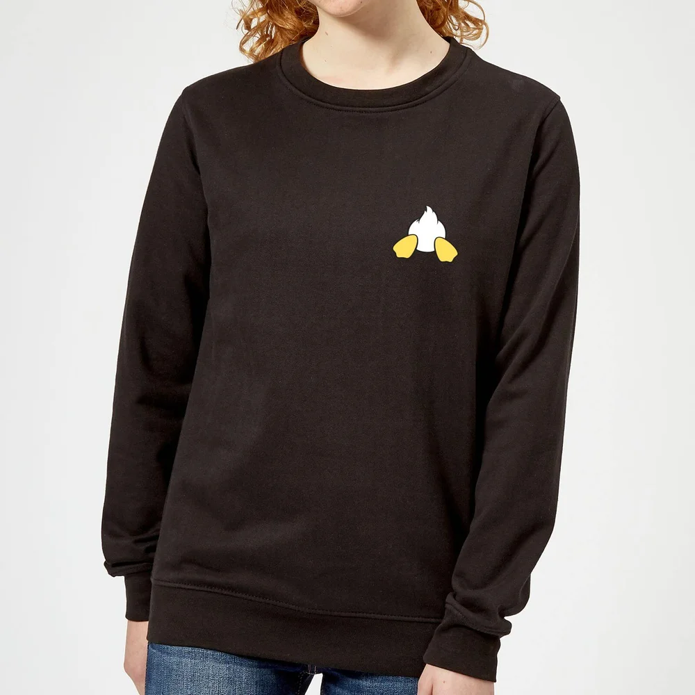 Disney Donald Duck Backside Women's Sweatshirt - Black - XS Image 1