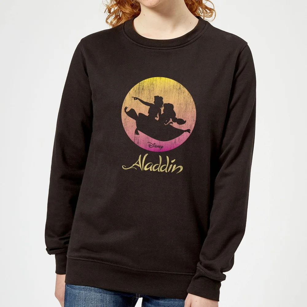 Disney Aladdin Flying Sunset Women's Sweatshirt - Black - XS Image 1