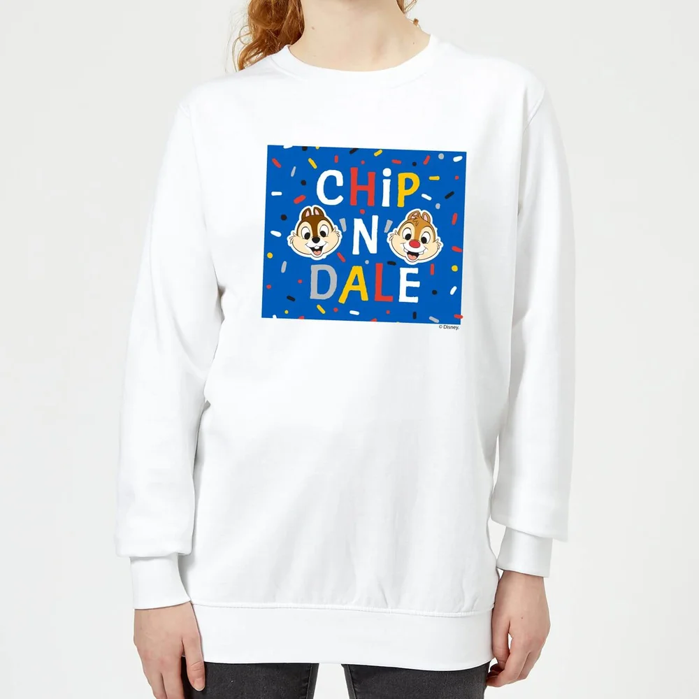 Disney Chip N' Dale Women's Sweatshirt - White - XS Image 1