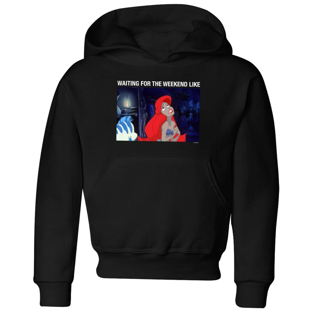 Disney The Little Mermaid Weekend Wait Kids' Hoodie - Black - 3-4 Years Image 1
