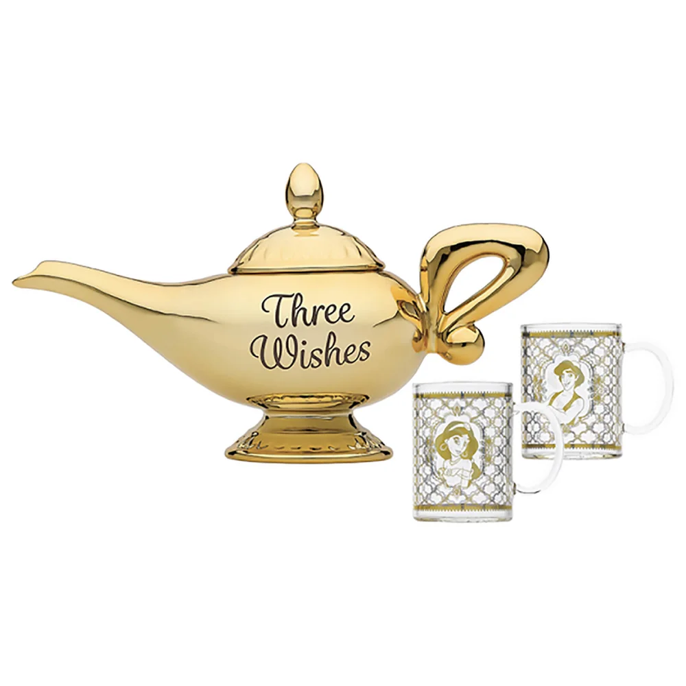 Disney Aladdin Lamp Tea Pot and Glasses Set Image 1