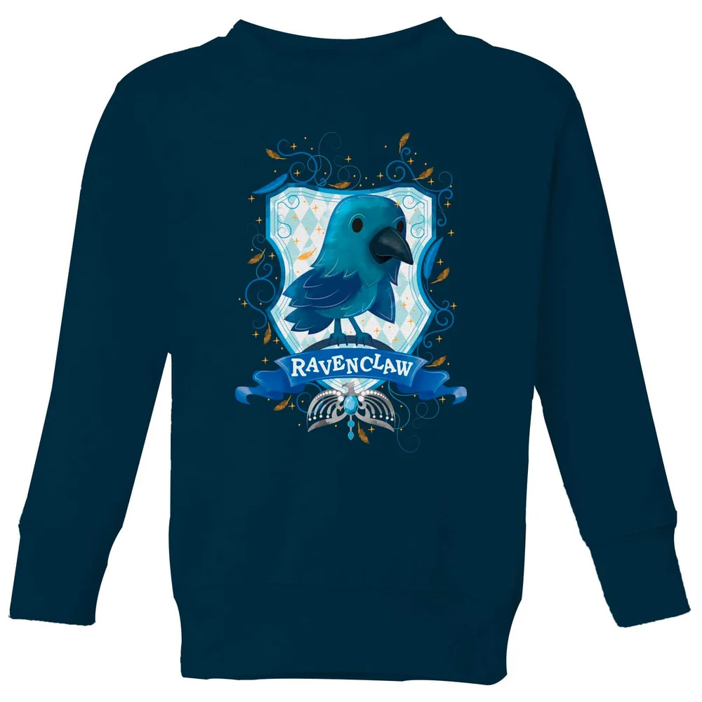 Harry Potter Kids Ravenclaw Crest Kids' Sweatshirt - Navy - 9-10 Years Image 1