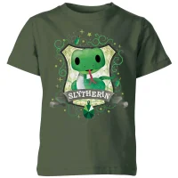Harry Potter Kids Slytherin Crest Kids' T-Shirt - Forest Green - undefined undefined