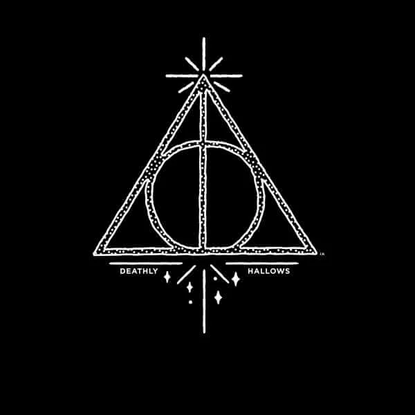 Harry Potter Deathly Hallows Hoodie - Black