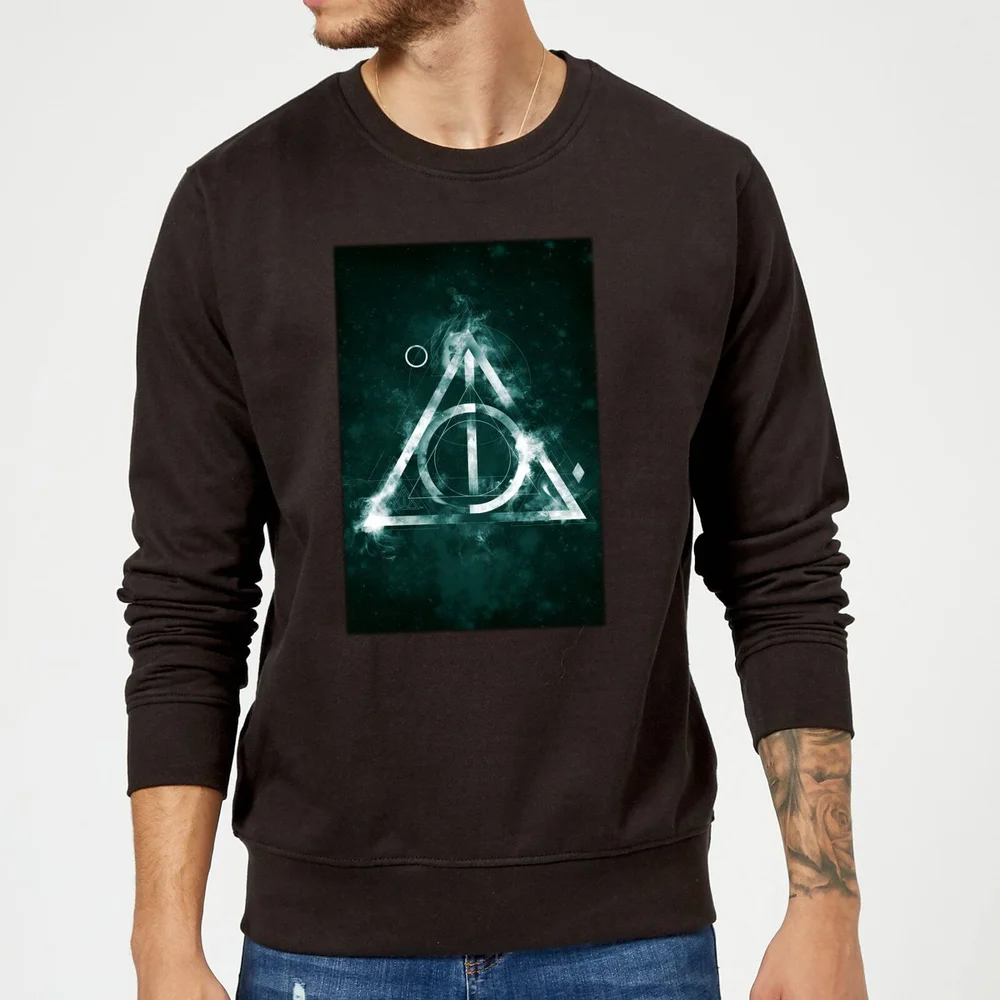 Harry Potter Hallows Painted Sweatshirt - Black - S Image 1