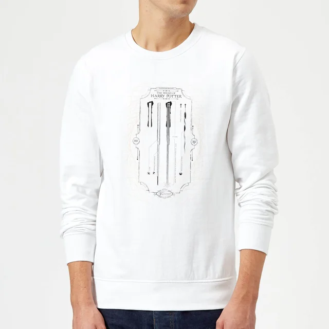 Harry Potter Wand Of Harry Potter Sweatshirt - White