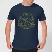 Harry Potter Ravenclaw Raven Badge Men's T-Shirt - Navy - undefined undefined