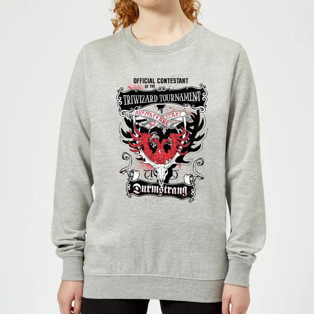 Harry Potter Triwizard Tournament Durmstrang Women's Sweatshirt - Grey - 3XL Image 1