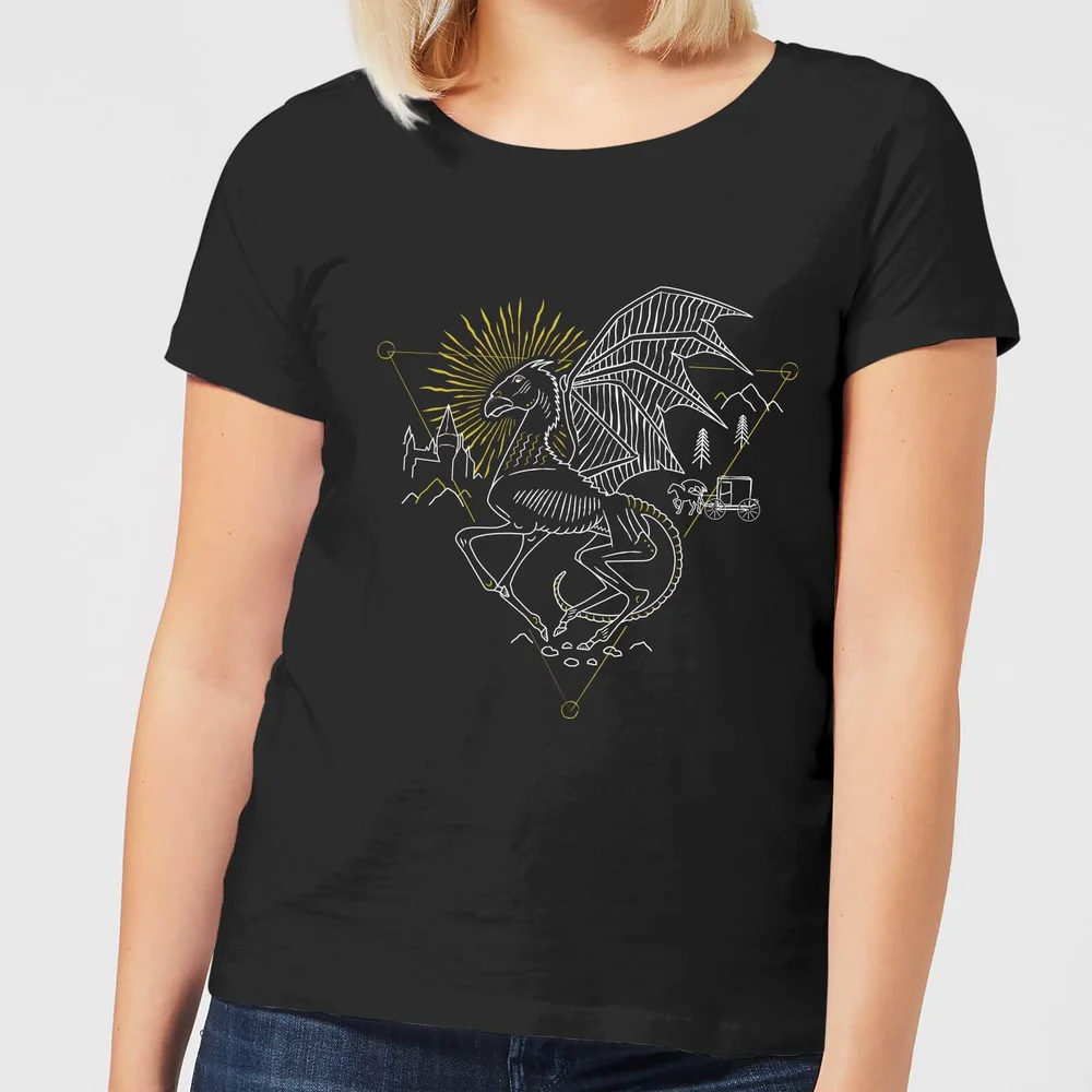 Harry Potter Thestral Women's T-Shirt - Black - S Image 1