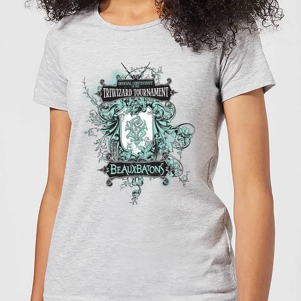 Harry Potter Triwizard Tournament Beauxbatons Women's T-Shirt - Grey - XS Image 1