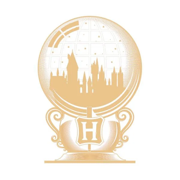 Harry Potter Hogwarts Snowglobe Women's T-Shirt - White