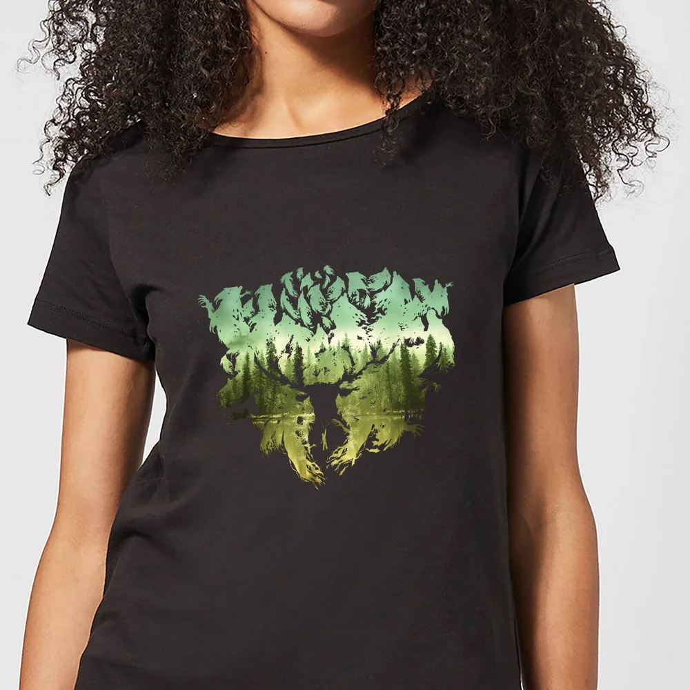Harry Potter Patronus Lake Women's T-Shirt - Black - S Image 1
