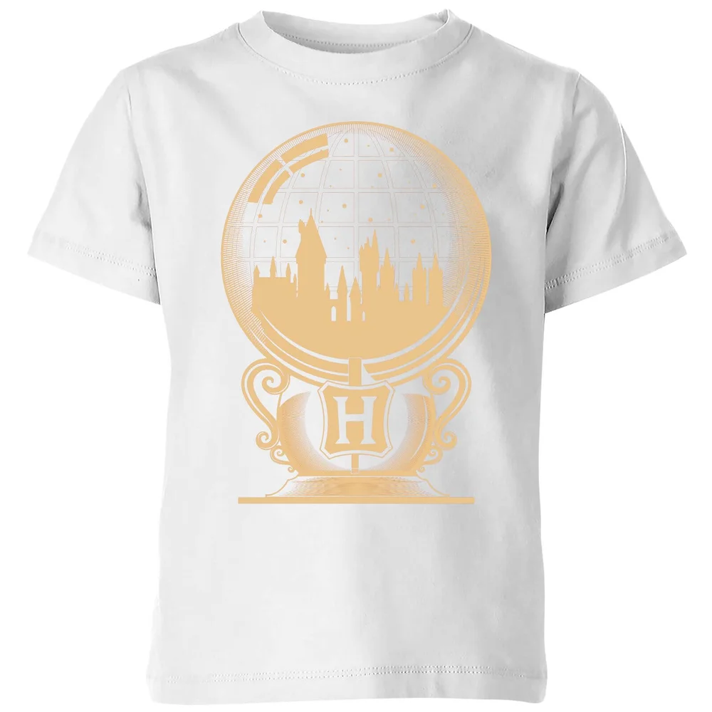 Harry Potter Hogwarts Snowglobe Kids' T-Shirt - White - 3-4 Years Image 1