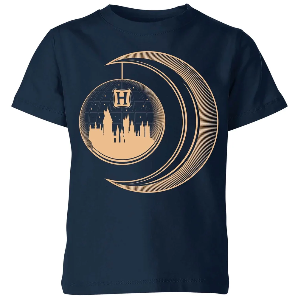 Harry Potter Globe Moon Kids' T-Shirt - Navy - 3-4 Years Image 1