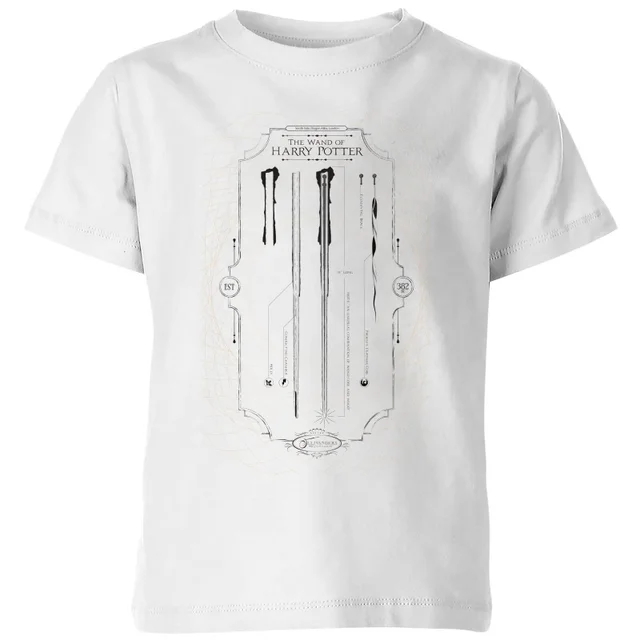 Harry Potter Wand Of Harry Potter Kids' T-Shirt - White