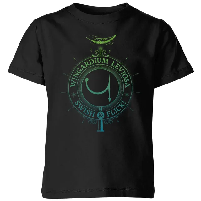 Harry Potter Wingardium Leviosa Kids' T-Shirt - Black