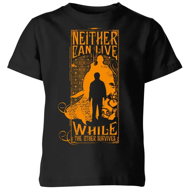 Harry Potter Neither Can Live Kids' T-Shirt - Black