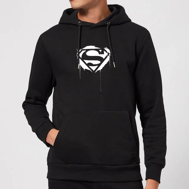Justice League Graffiti Superman Hoodie - Black