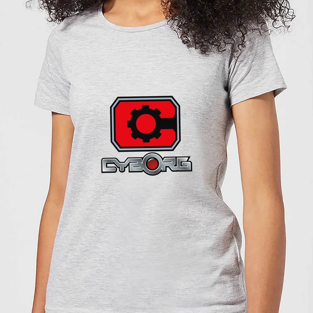 Justice League Cyborg Logo Women's T-Shirt - Grey - XS Image 1